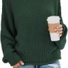 Womens 2024 Winter Fall Solid Turtleneck High Neck Balloon Long Sleeve Sweaters Pullover Outerwear