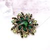 Vintage Women's Austrian Crystal Elegant Flower Brooch Wedding Broach Pin