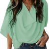 71bECd49VLL._AC_SL1500 Womens Blouses and Tops Short Sleeve Chiffon Shirts and Tops
