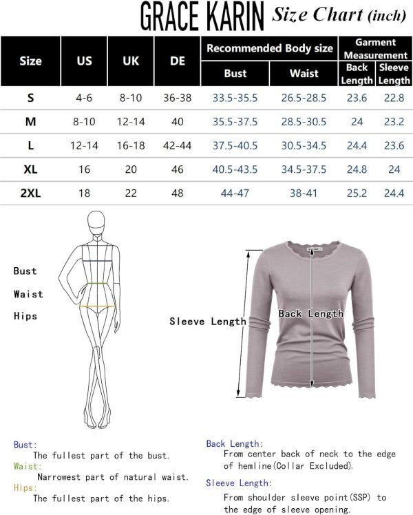Women's High Stretchy Long Sleeve Pullover Sweater Blouse Top
