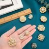 36 Pieces Clear Rhinestone Brooches for Crafts Crystal Flower Brooch Pins with Rhinestones Sliver Bulk Brooches Jewelry for Woman Flower Lapel Badge Pins DIY Wedding Bouquet Broaches Kit
