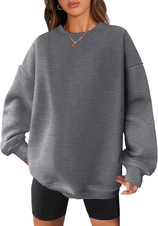71hI4h1lhmL._AC_SL1500 Women Oversized Sweatshirts Hoodies Fleece Crewneck Pullover Top Casual Fall Outfits Preppy Clothes Teen Girls 2024