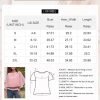 Womens Solid Short Sleeve Boat Crew Neck Chiffon Blouses 3/4 Sleeve Casual Dressy Shirts Batwing Dolman Top Tunic
