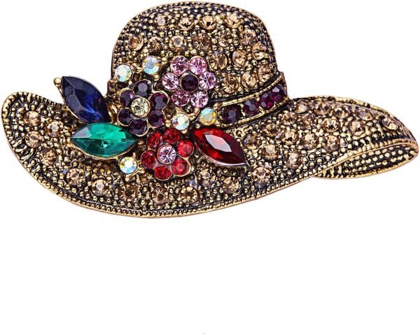 Crystal Pearl Initial Brooch Gold Plated Enamel Colorful Letter Alphabet Breastpin Pin for GIFTS