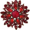 Vintage Women's Austrian Crystal Elegant Flower Brooch Wedding Broach Pin