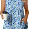 Women's Dressy Chiffon Blouses Crew Neck Sleeveless Tunic Tops Office Cute Work Shirts 2024 Summer Casual Tank Tops