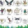 12 Pcs Women Brooches Bulk Set Rhinestone Crystal Vintage with Hummingbird Owl Elephant Peacock Bee Brooch Pin Animal Shape Butterfly Pins for Women Girls Christmas Gifts