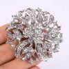 81EXnFTmxML._AC_SL1200 Austrian Crystal Vintage Inspired Bridal Flower Brooch Corsage