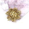 Vintage Women's Austrian Crystal Elegant Flower Brooch Wedding Broach Pin