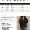 Women Dressy Casual V Neck Short Sleeve Dress Shirts Summer Work Tops Tunics Solid Color Chiffon Blouse