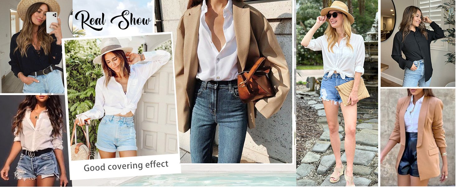 Long Sleeve Collared Tops