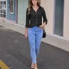 Womens Button Down Shirts Long Sleeve V Neck Collared Blouses Office Work Tops Chiffon Dressy Casual Shirts
