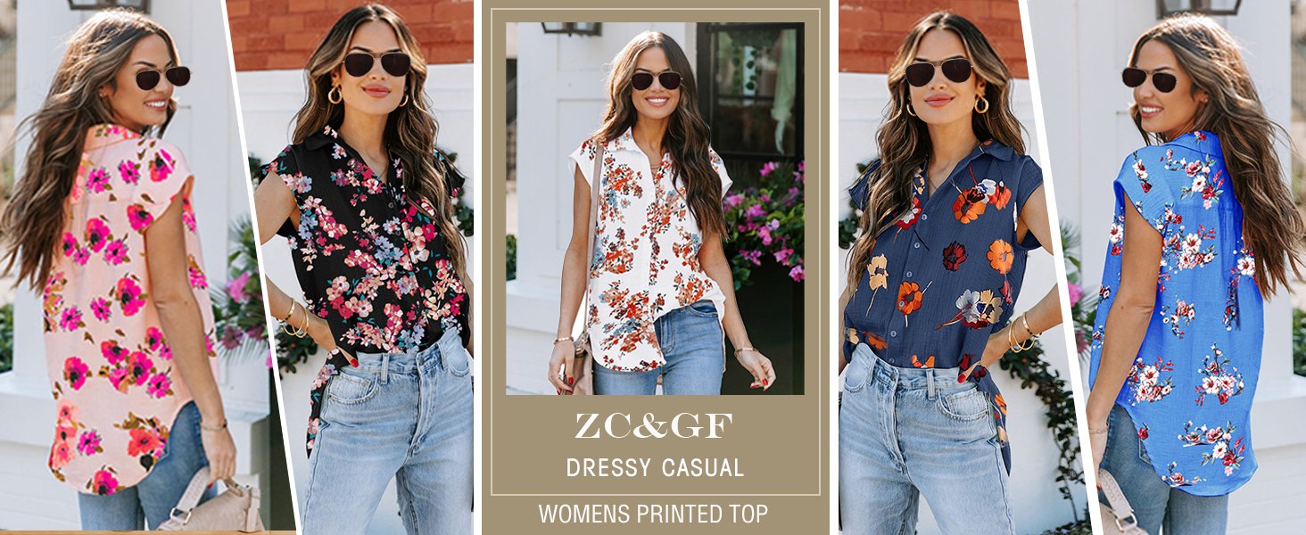 womens printed tops