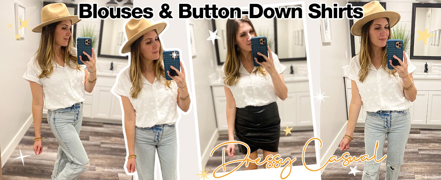 Blouses & Button-Down Shirts